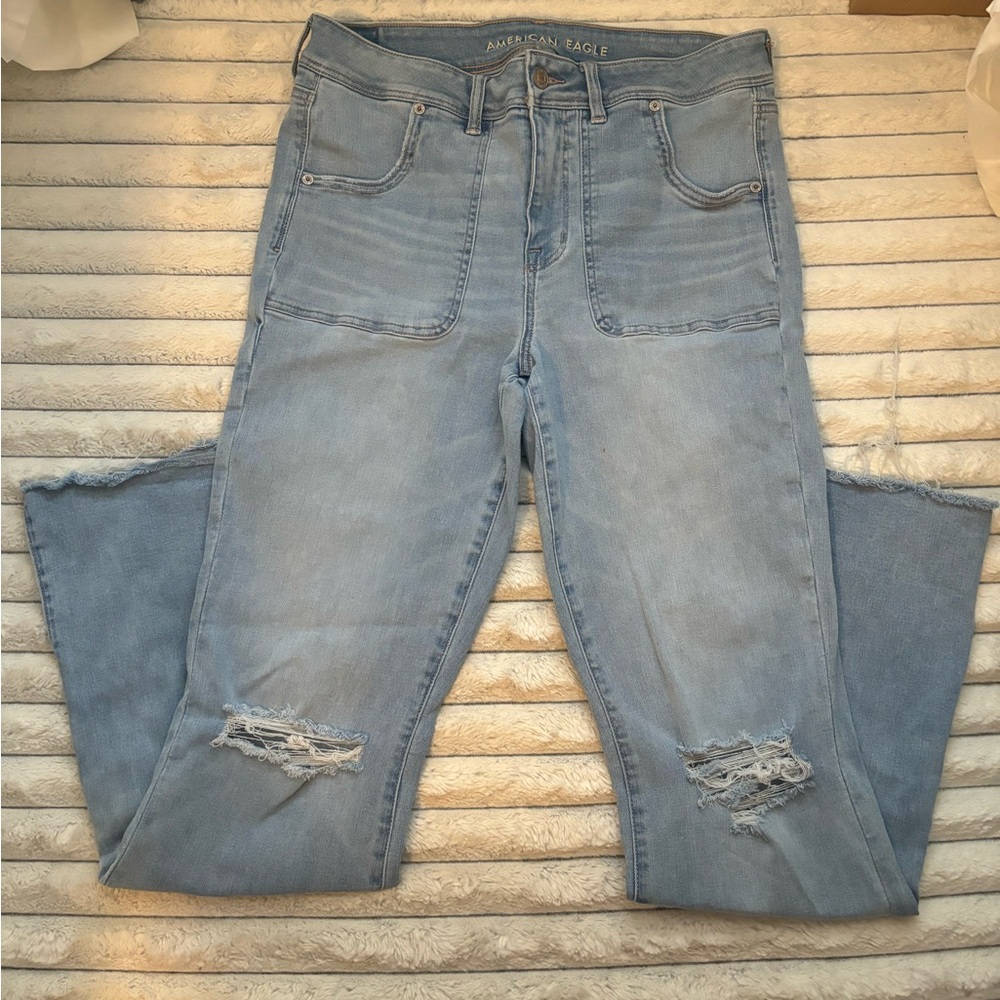 American eagle next level stretch flare jeans